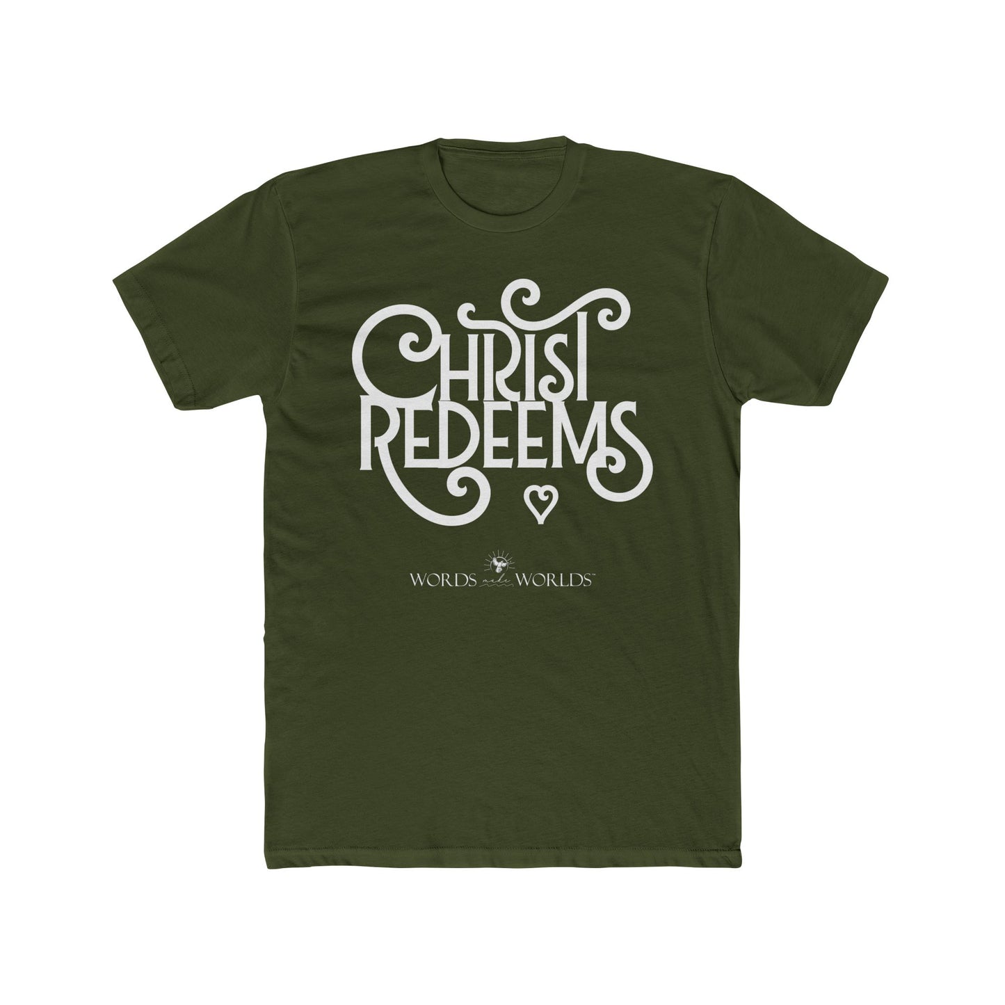 Christ Redeems Unisex Cotton Crew Tee - Bold Faith-Inspired Graphic Tee
