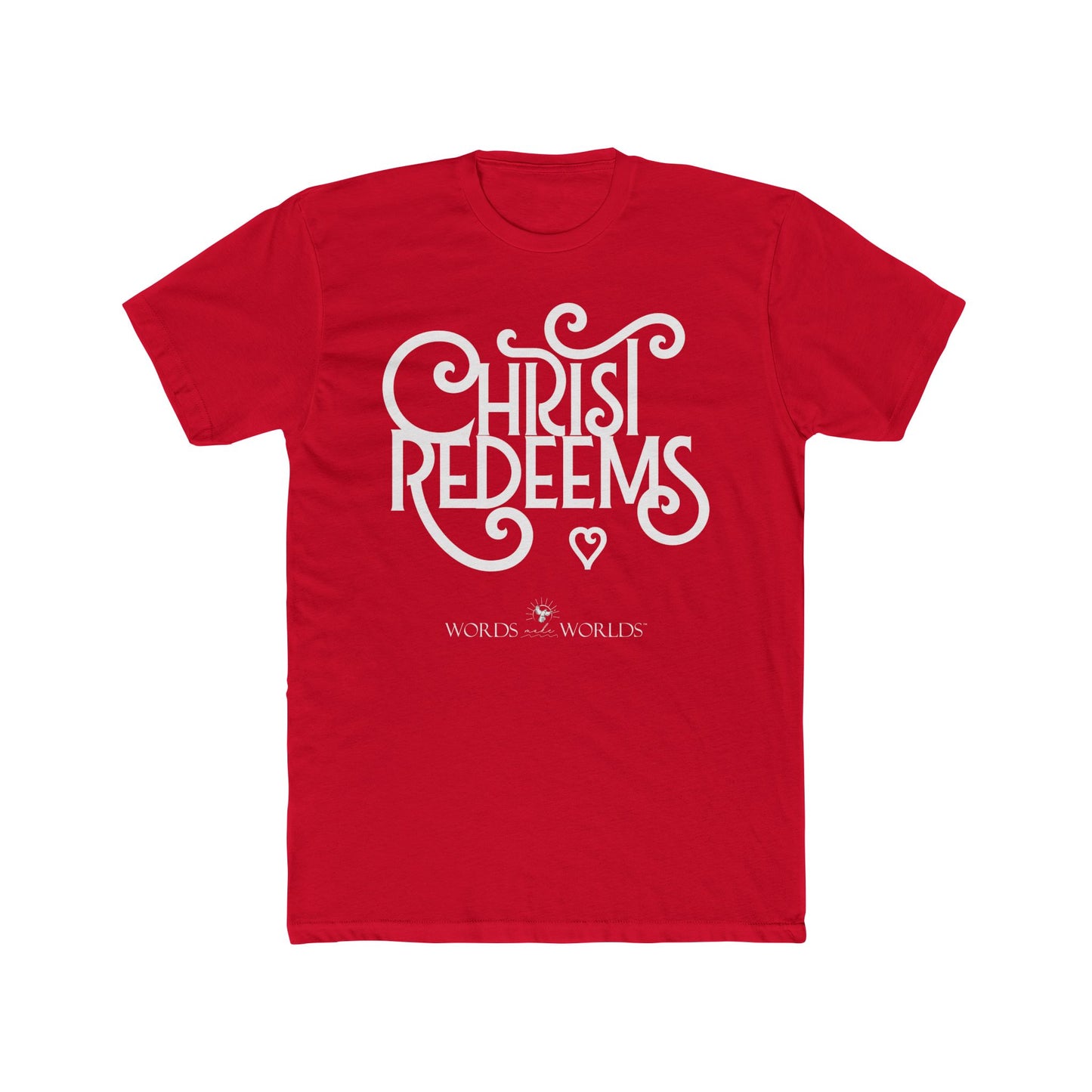 Christ Redeems Unisex Cotton Crew Tee - Bold Faith-Inspired Graphic Tee