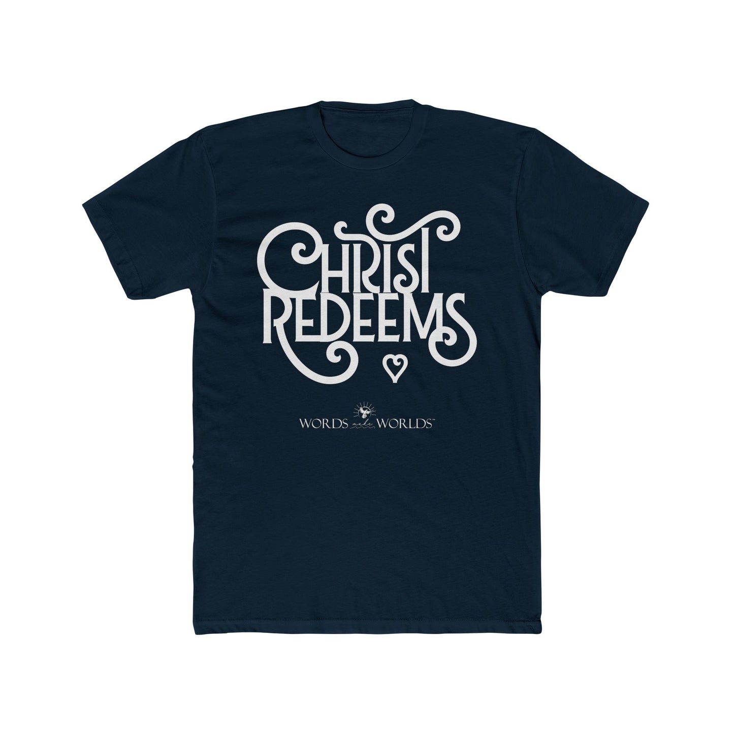 Christ Redeems Unisex Cotton Crew Tee - Bold Faith-Inspired Graphic Tee