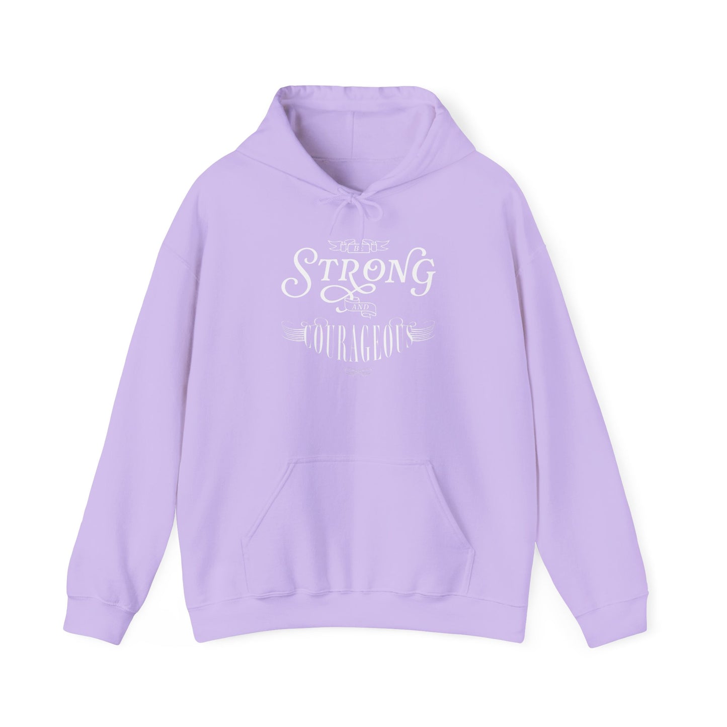 Unisex Heavy Blend Hoodie - "Be Strong and Courageous" - Motivational Gift for Him or Her