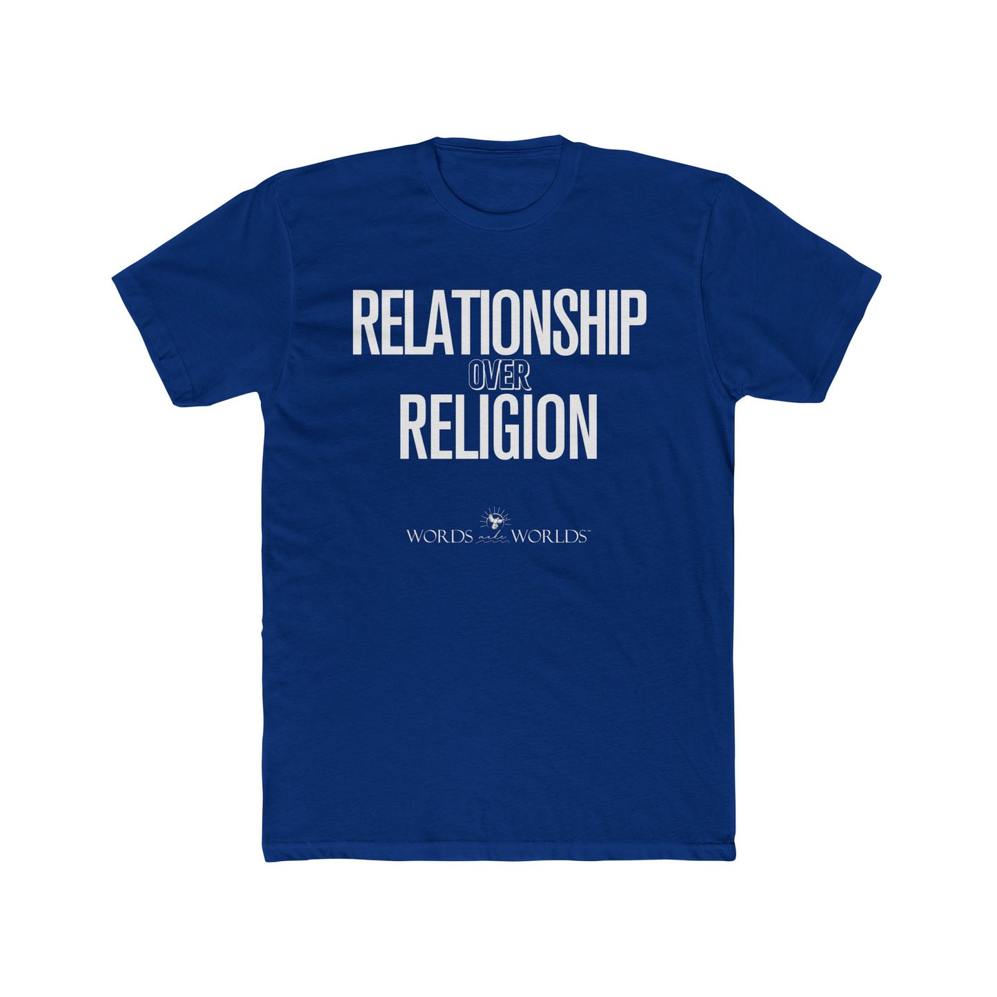 Relationship Over Religion Unisex Cotton Crew Tee - Bold Faith-Inspired Graphic Tee