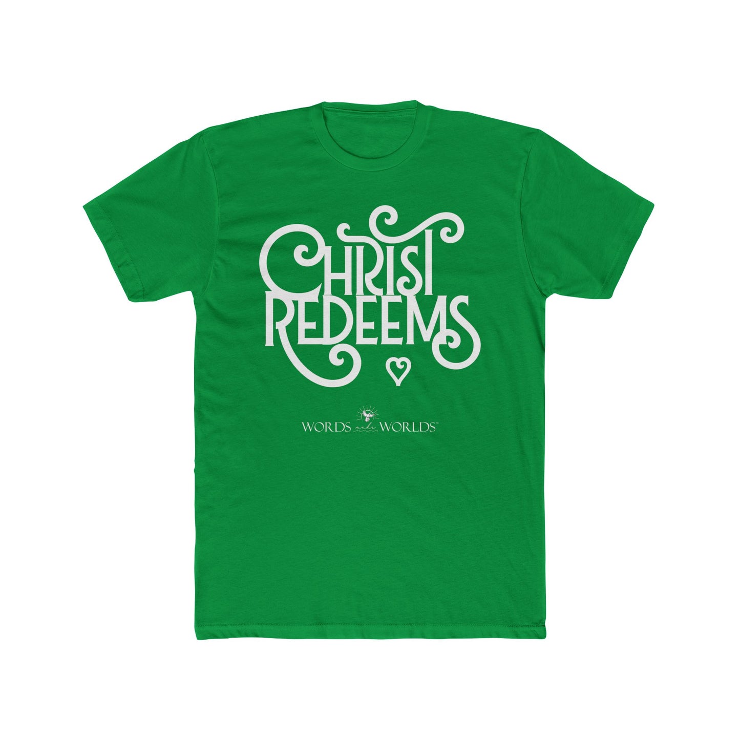 Christ Redeems Unisex Cotton Crew Tee - Bold Faith-Inspired Graphic Tee