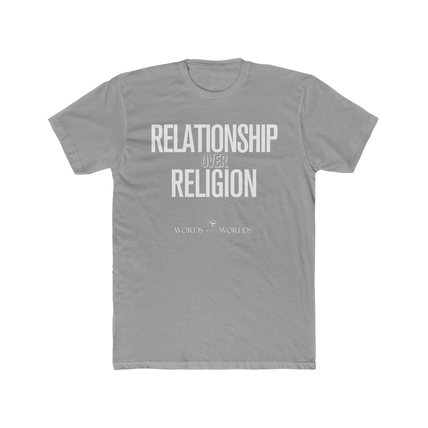 Relationship Over Religion Unisex Cotton Crew Tee - Bold Faith-Inspired Graphic Tee