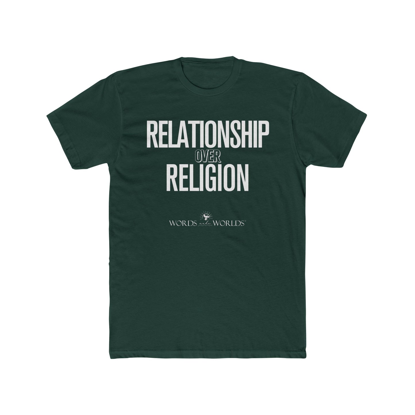 Relationship Over Religion Unisex Cotton Crew Tee - Bold Faith-Inspired Graphic Tee