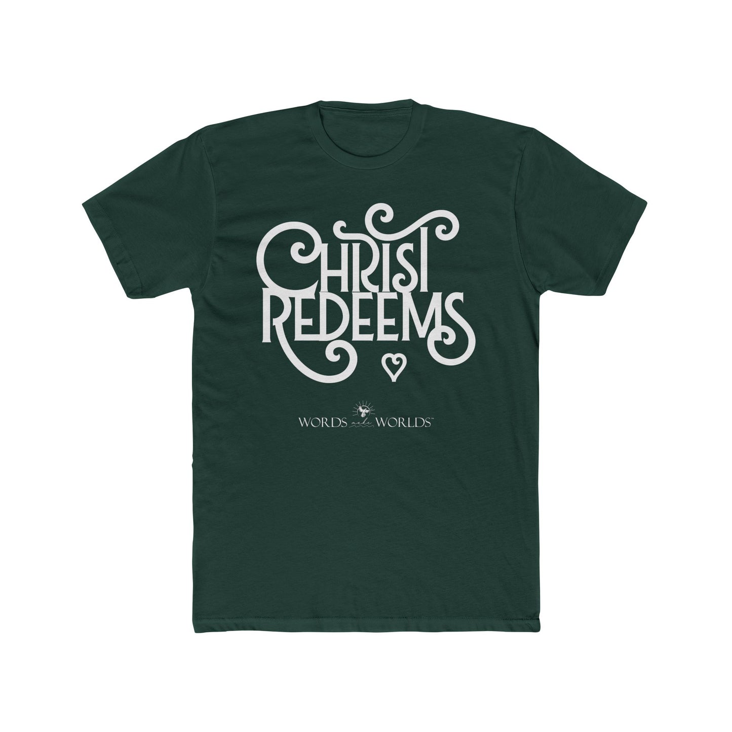 Christ Redeems Unisex Cotton Crew Tee - Bold Faith-Inspired Graphic Tee